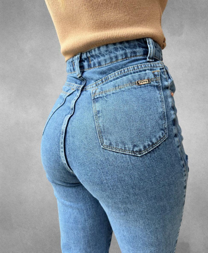 Calça Jeans Mom Escura