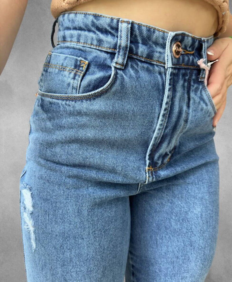 Calça Jeans Mom Escura