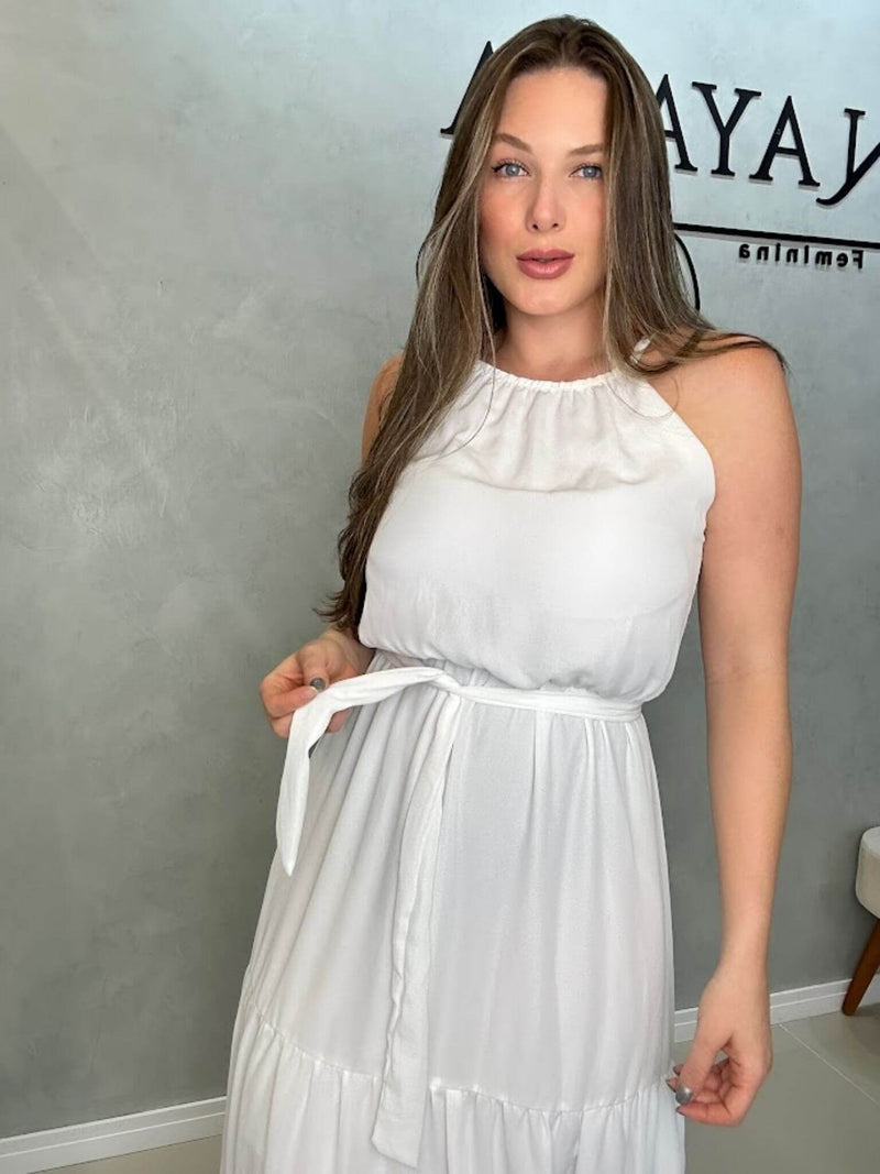 Vestido Bella em Crepe de Seda