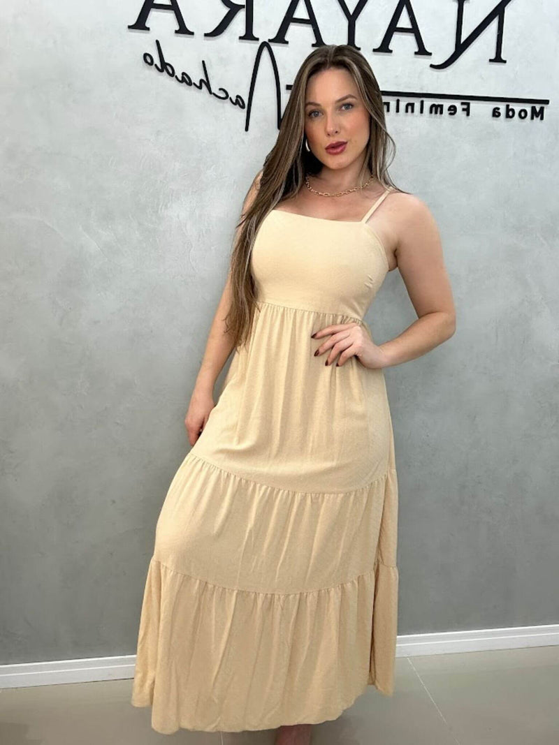 Vestido Longo Alça Fina - Juliana