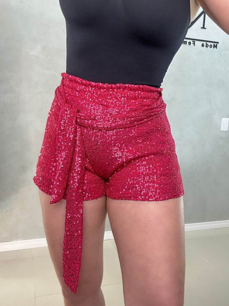 Short Paetês Pink